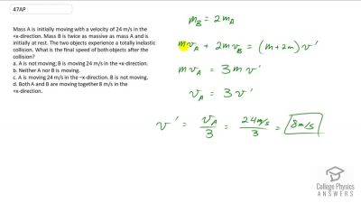 OpenStax College Physics Answers, Chapter 8, Problem 47 video poster image.