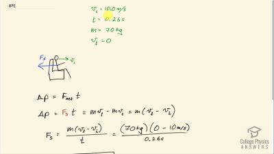 OpenStax College Physics Answers, Chapter 8, Problem 8 video poster image.
