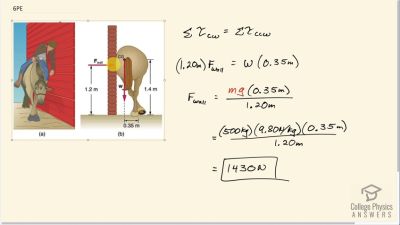 OpenStax College Physics Answers, Chapter 9, Problem 6 video poster image.