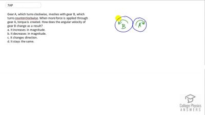 OpenStax College Physics Answers, Chapter 10, Problem 7 video poster image.