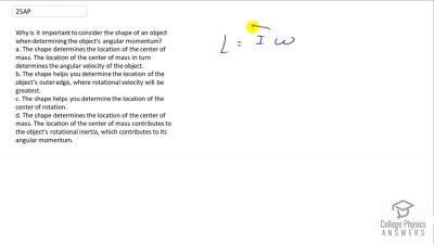 OpenStax College Physics Answers, Chapter 10, Problem 25 video poster image.