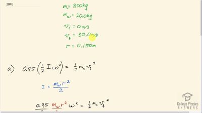 OpenStax College Physics Answers, Chapter 10, Problem 20 video poster image.