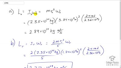 OpenStax College Physics Answers, Chapter 10, Problem 37 video poster image.