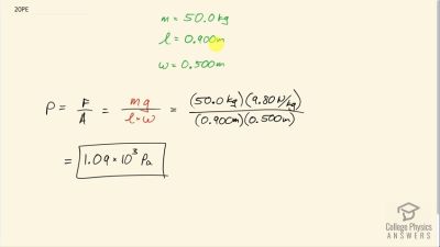 OpenStax College Physics Answers, Chapter 11, Problem 20 video poster image.