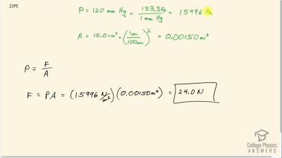 OpenStax College Physics Answers, Chapter 11, Problem 22 video poster image.