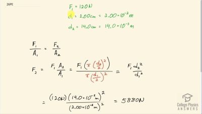 OpenStax College Physics Answers, Chapter 11, Problem 26 video poster image.