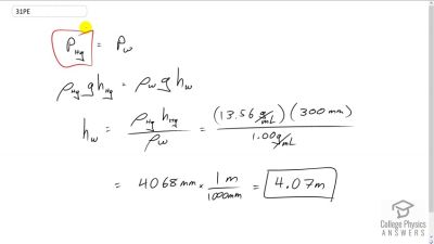 OpenStax College Physics Answers, Chapter 11, Problem 31 video poster image.
