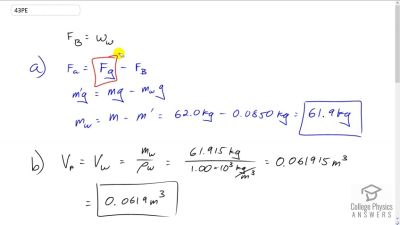 OpenStax College Physics Answers, Chapter 11, Problem 43 video poster image.