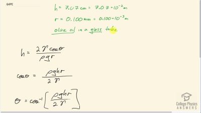 OpenStax College Physics Answers, Chapter 11, Problem 64 video poster image.