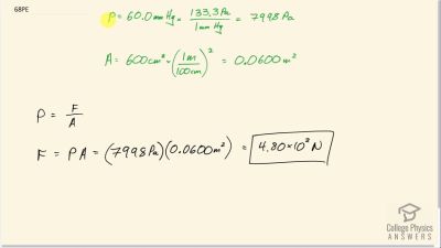 OpenStax College Physics Answers, Chapter 11, Problem 68 video poster image.