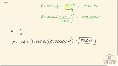 OpenStax College Physics Answers, Chapter 11, Problem 76 video poster image.