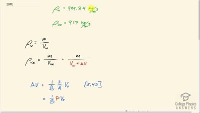 OpenStax College Physics Answers, Chapter 13, Problem 20 video poster image.