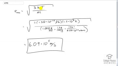 OpenStax College Physics Answers, Chapter 13, Problem 47 video poster image.