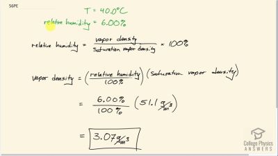 OpenStax College Physics Answers, Chapter 13, Problem 56 video poster image.