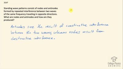 OpenStax College Physics Answers, Chapter 16, Problem 30 video poster image.