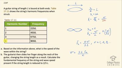 OpenStax College Physics Answers, Chapter 17, Problem 22 video poster image.