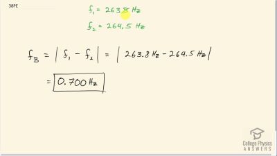 OpenStax College Physics Answers, Chapter 17, Problem 38 video poster image.