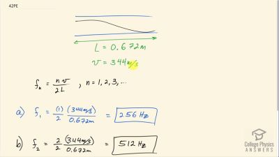 OpenStax College Physics Answers, Chapter 17, Problem 42 video poster image.
