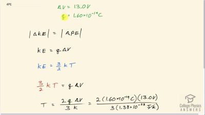 OpenStax College Physics Answers, Chapter 19, Problem 4 video poster image.