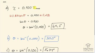 OpenStax College Physics Answers, Chapter 22, Problem 46 video poster image.