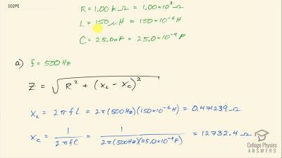 OpenStax College Physics Answers, Chapter 23, Problem 102 video poster image.