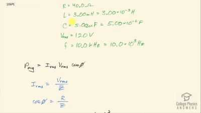 OpenStax College Physics Answers, Chapter 23, Problem 106 video poster image.