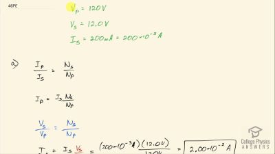 OpenStax College Physics Answers, Chapter 23, Problem 46 video poster image.