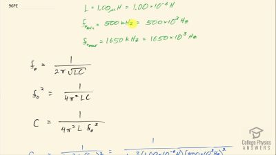 OpenStax College Physics Answers, Chapter 23, Problem 96 video poster image.