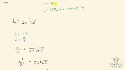 OpenStax College Physics Answers, Chapter 24, Problem 40 video poster image.