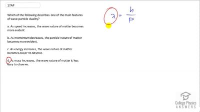 OpenStax College Physics Answers, Chapter 29, Problem 17 video poster image.