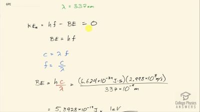 OpenStax College Physics Answers, Chapter 29, Problem 6 video poster image.
