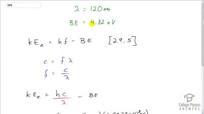 OpenStax College Physics Answers, Chapter 29, Problem 9 video poster image.