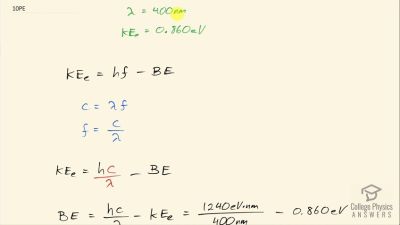OpenStax College Physics Answers, Chapter 29, Problem 10 video poster image.