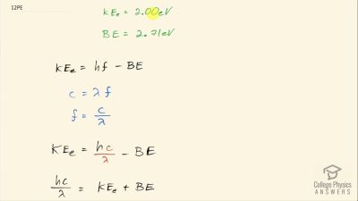 OpenStax College Physics Answers, Chapter 29, Problem 12 video poster image.