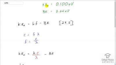 OpenStax College Physics Answers, Chapter 29, Problem 13 video poster image.