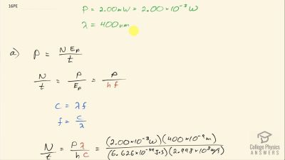 OpenStax College Physics Answers, Chapter 29, Problem 16 video poster image.