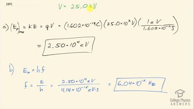 OpenStax College Physics Answers, Chapter 29, Problem 28 video poster image.