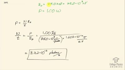 OpenStax College Physics Answers, Chapter 29, Problem 34 video poster image.
