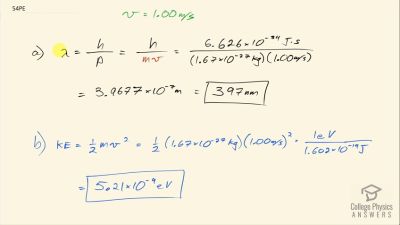 OpenStax College Physics Answers, Chapter 29, Problem 54 video poster image.