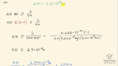 OpenStax College Physics Answers, Chapter 29, Problem 64 video poster image.