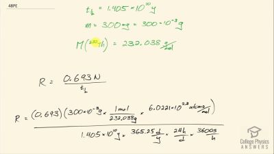 OpenStax College Physics Answers, Chapter 31, Problem 48 video poster image.