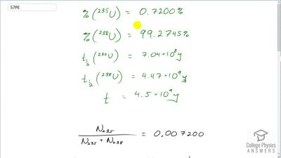 OpenStax College Physics Answers, Chapter 31, Problem 57 video poster image.
