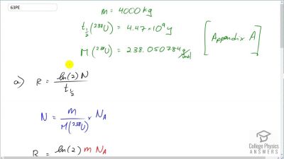 OpenStax College Physics Answers, Chapter 31, Problem 63 video poster image.