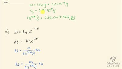 OpenStax College Physics Answers, Chapter 31, Problem 66 video poster image.