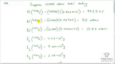 OpenStax College Physics Answers, Chapter 31, Problem 67 video poster image.