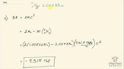 OpenStax College Physics Answers, Chapter 31, Problem 76 video poster image.