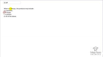 OpenStax College Physics Answers, Chapter 33, Problem 15 video poster image.